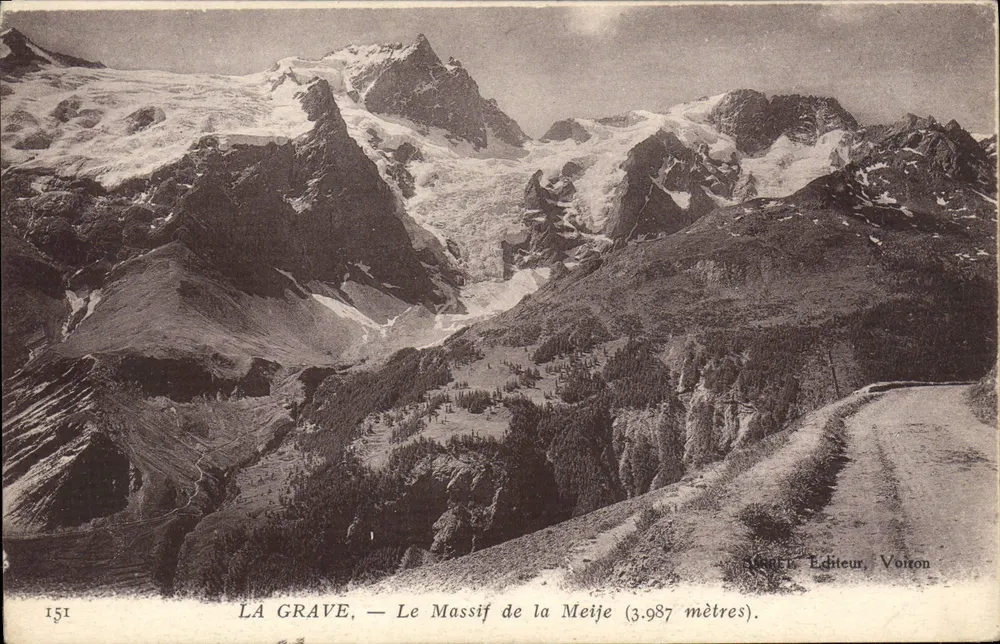 LA GRAVE — O Massif da Meije (3.987 metros) — Éditeur Voiton - Frente