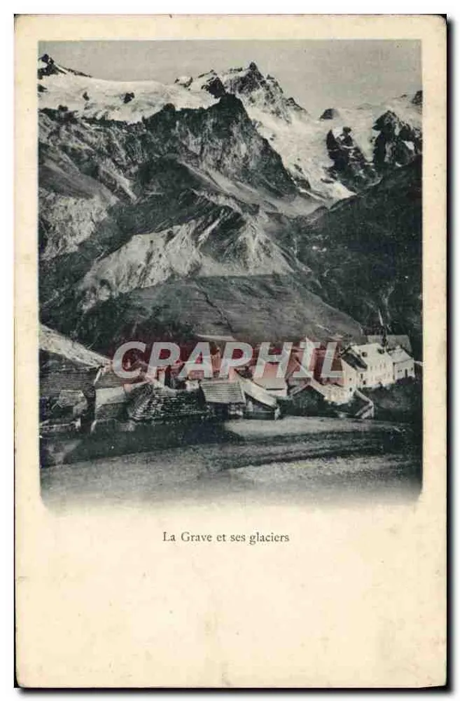 La Grave e seus glaciares — vista panorâmica — editor não identificado - Frente