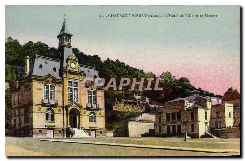 Château-Thierry (Aisne) — Rathaus und Theater — Édition Château-Thierry - Vorderseite