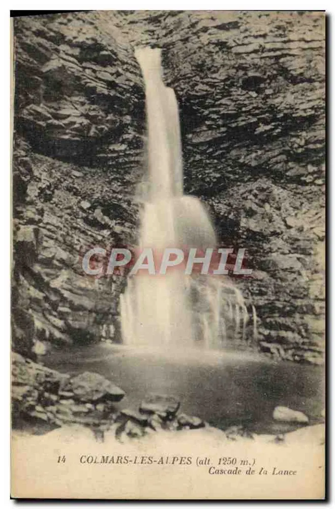 कोलमार-लेस-अल्प्स — लांस के झरना (ऊंचाई 1250 मीटर) — लेवी एवं न्यूर्डेन रूनिस, संख्या 14 - आगे