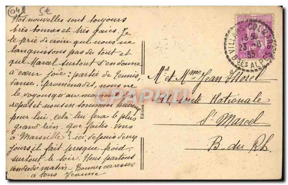 Colmars-les-Alpes — Der Verdon und das Fort de France — Verlag Boullay, n°23 - Rückseite