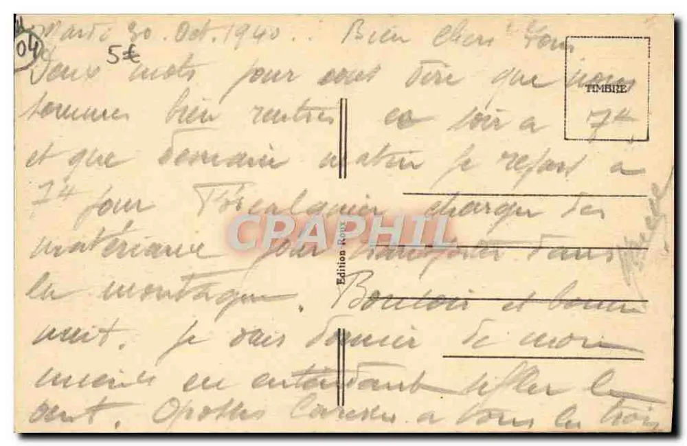 Colmars-les-Alpes — Der Verdon und das Fort de France — Verlag Toullan, Nr. 23 - Rückseite