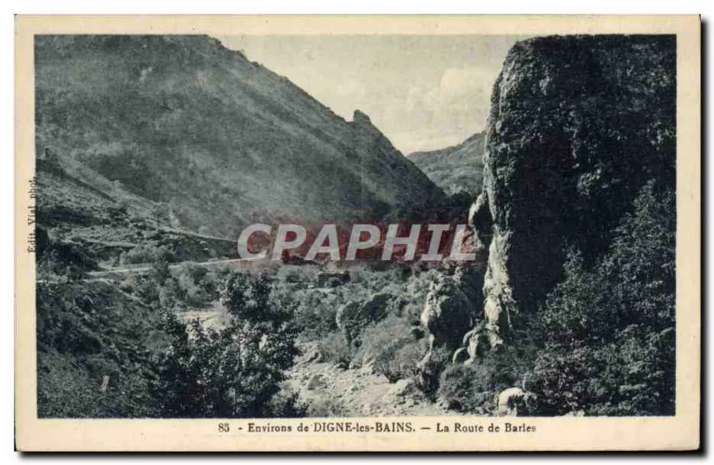 Dintorni di Digne-les-Bains — La Strada di Barles — Editore Vinh, n°85 - Recto