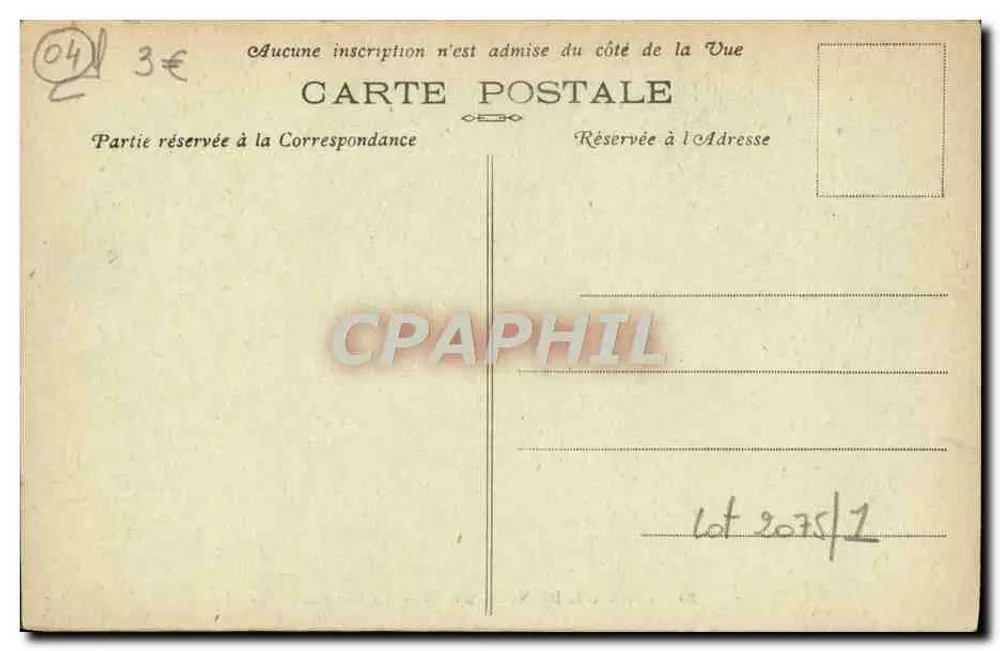 Dintorni di Digne-les-Bains — La Strada di Barles — Editore Vinh, n°85 - Verso