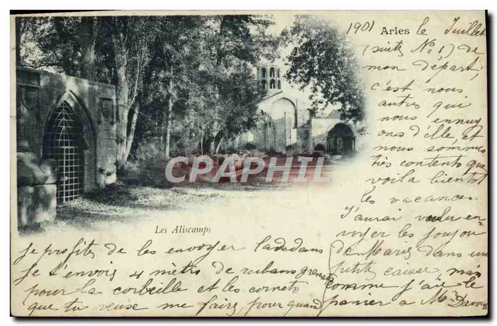 ले अलिसकैंप्स — अर्लेस, जुलाई 1901 — अज्ञात प्रकाशक, श्रृंखला संख्या 1 - आगे