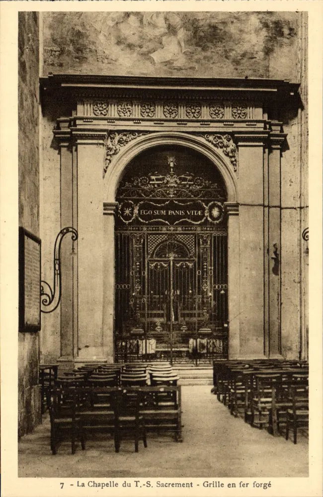 A Capela do Santo Sacramento — Grade de ferro forjado — A. Temasì, Editor de Arte, Albeise (Como) - Frente