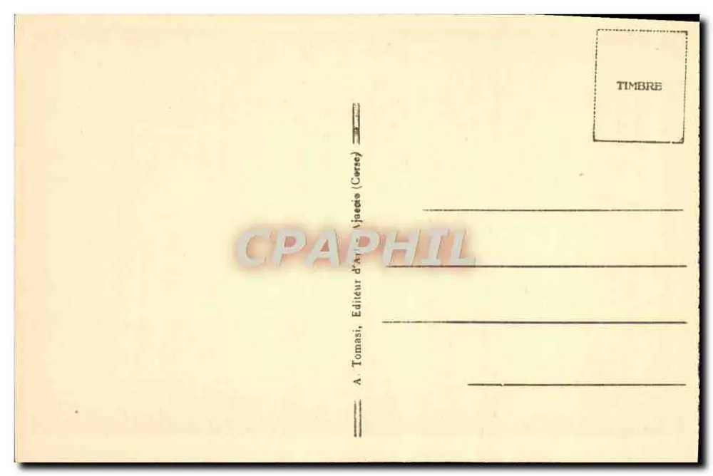 O Baptistério-Cuba do Século V — Colunas Romanas — A. Tomasi, Editor de Arte, Ajaccio (Córsega) - Verso