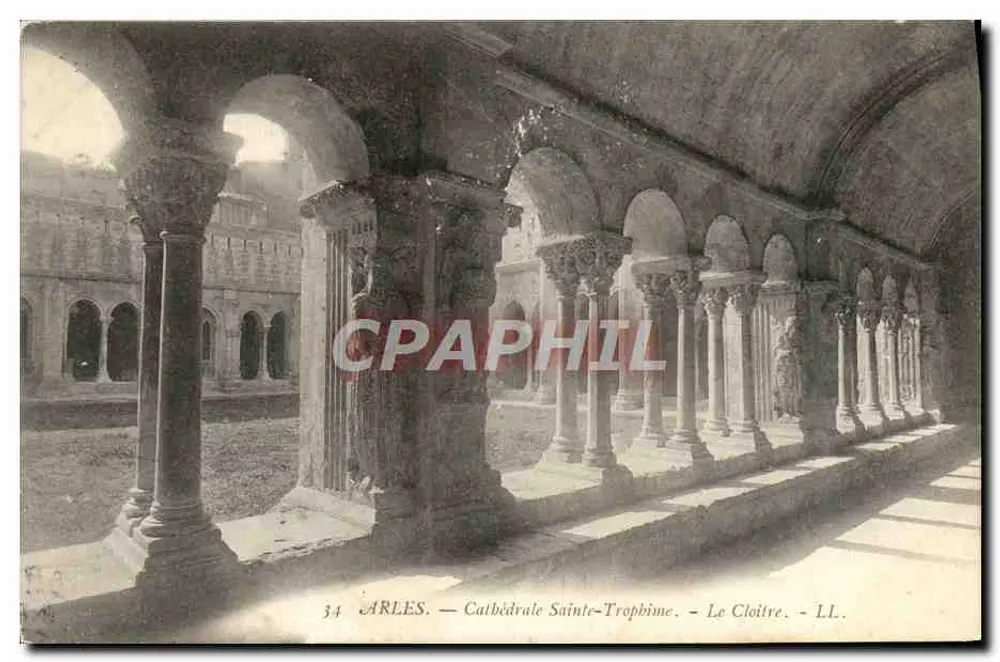 Arles — Catedral Santa Tréfime — O Claustro — LL. — n°34 - Frente