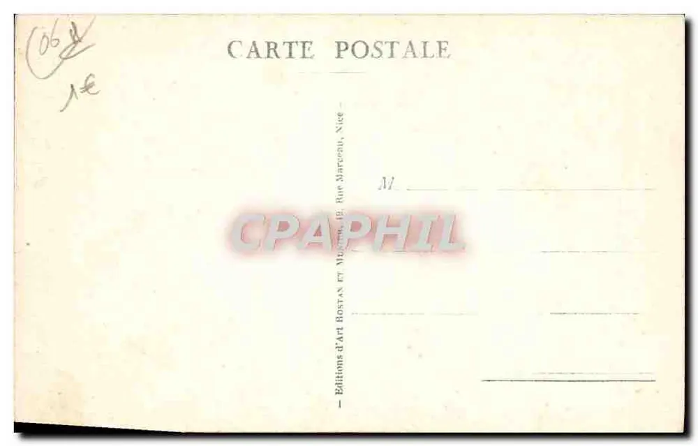 Beaulieu-sur-Mer — Vista geral — RM - Verso