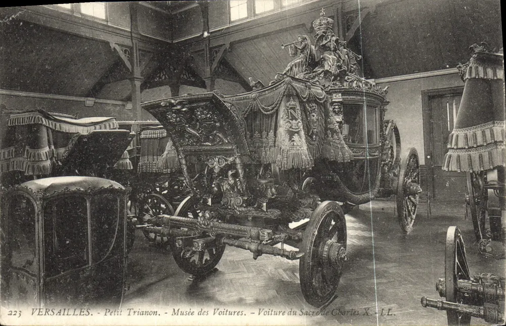 Versailles - Petit Trianon - Museum der Autos - Auto des Heiligen Karl X - LL. - Vorderseite