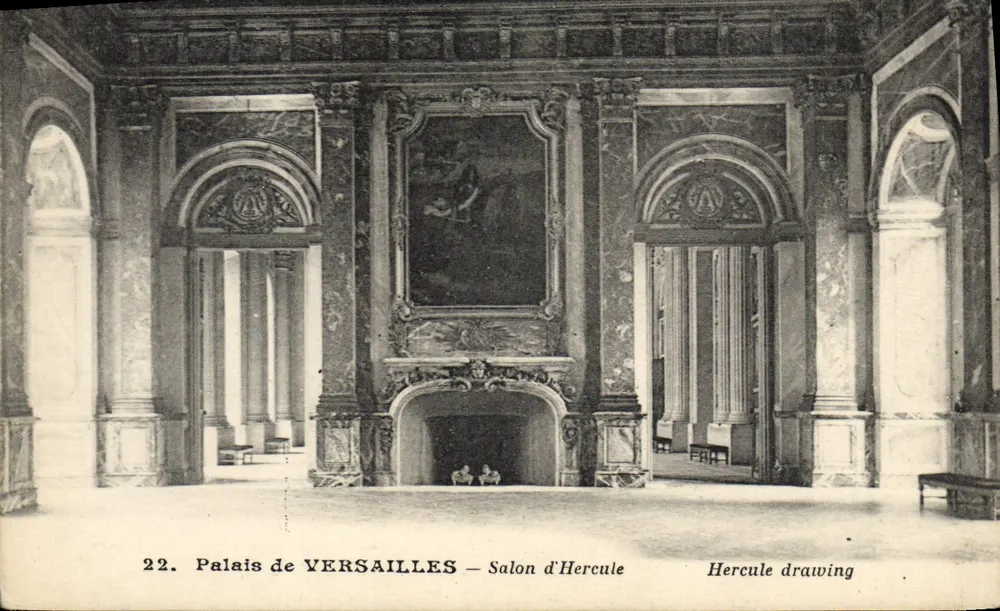 Palácio de VERSAILLES — Salão de Hércules — L. Ragon, fototipógrafo, Versalhes - Frente