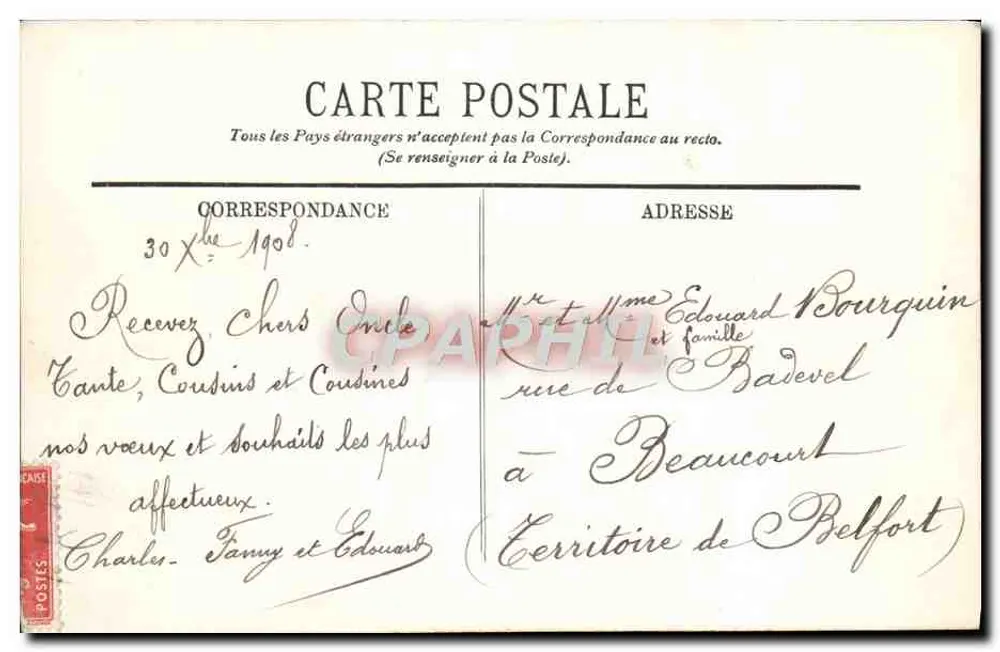 Versailles — Le Château — Galerie des Glaces — LL. — N° 1116 - Verso