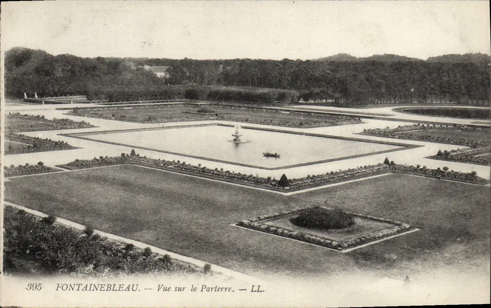 Fontainebleau — Ansicht des Parterres — LL. - Vorderseite
