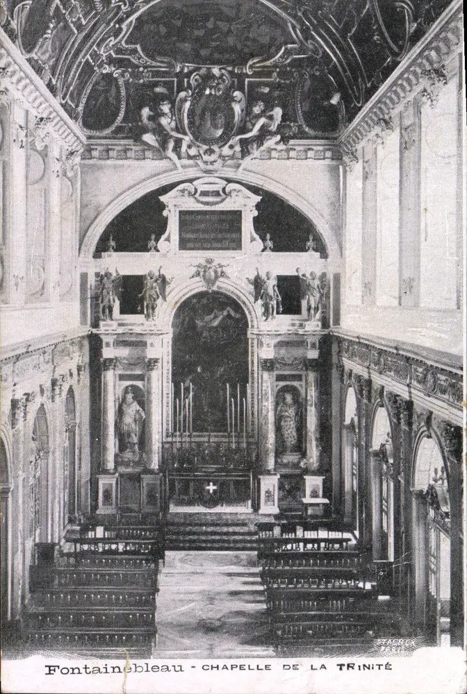 Fontainebleau - Cappella della Trinità — editore SACRILIA, numero di serie non visibile - Recto