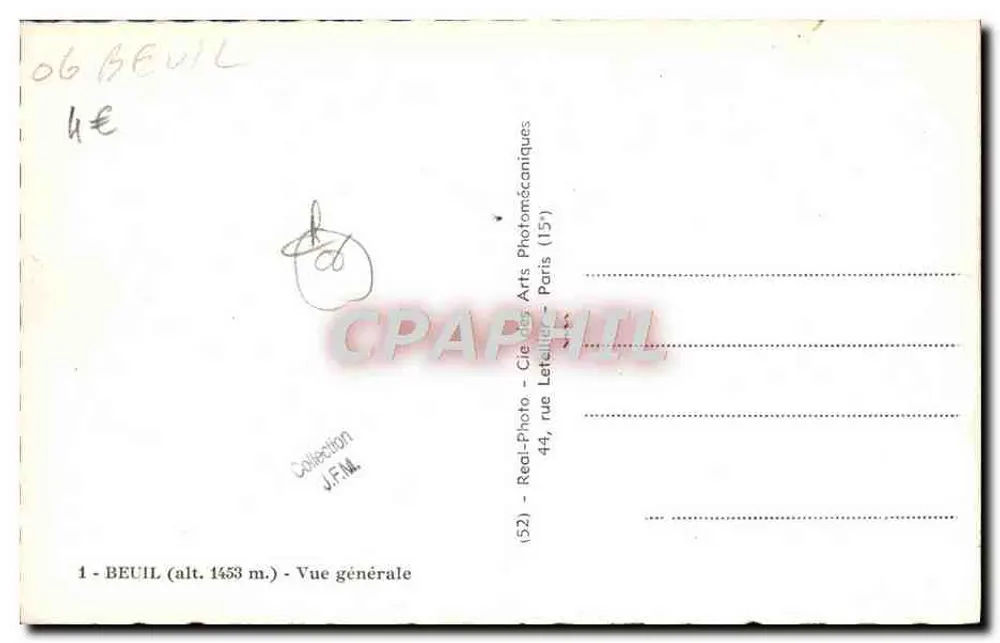बेयूल (एल्ट. 1453 मी.) — सामान्य दृश्य — रियल-फोटो - सी.डी. आर्ट्स फोटोमैकेनिक (15') - पीछे