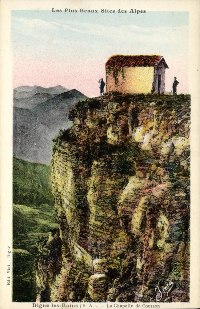 Digne-les-Bains — A Capela de Cousson — Edit. Vial - Digne - Frente