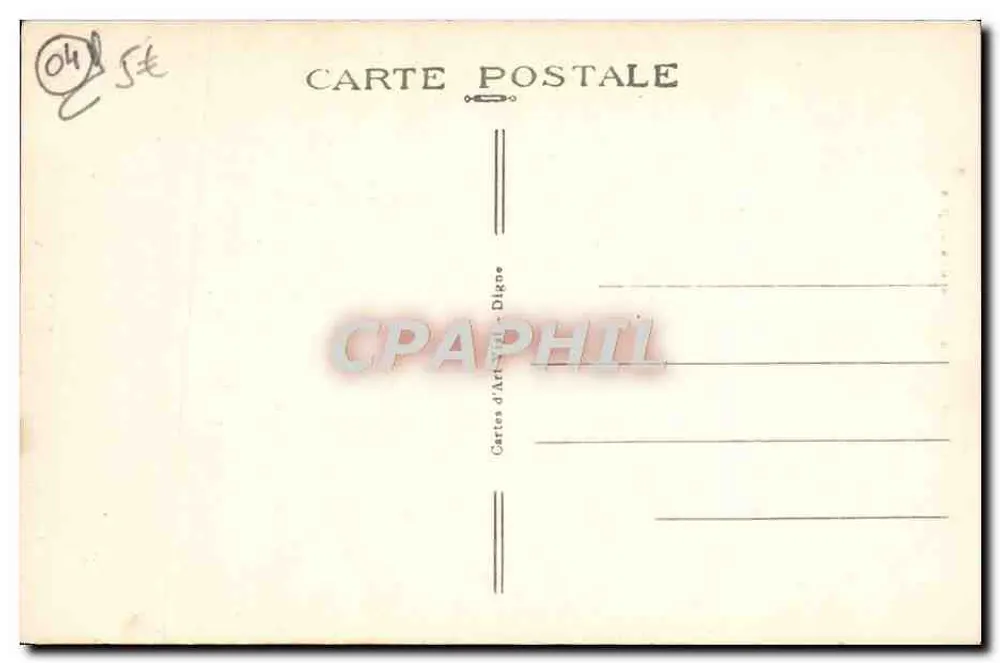Digne-les-Bains — A Capela de Cousson — Edit. Vial - Digne - Verso