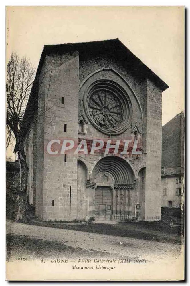 Digne — Oude Kerk (13e eeuw) — Imp. E. Le Deley, Parijs - Voorkant