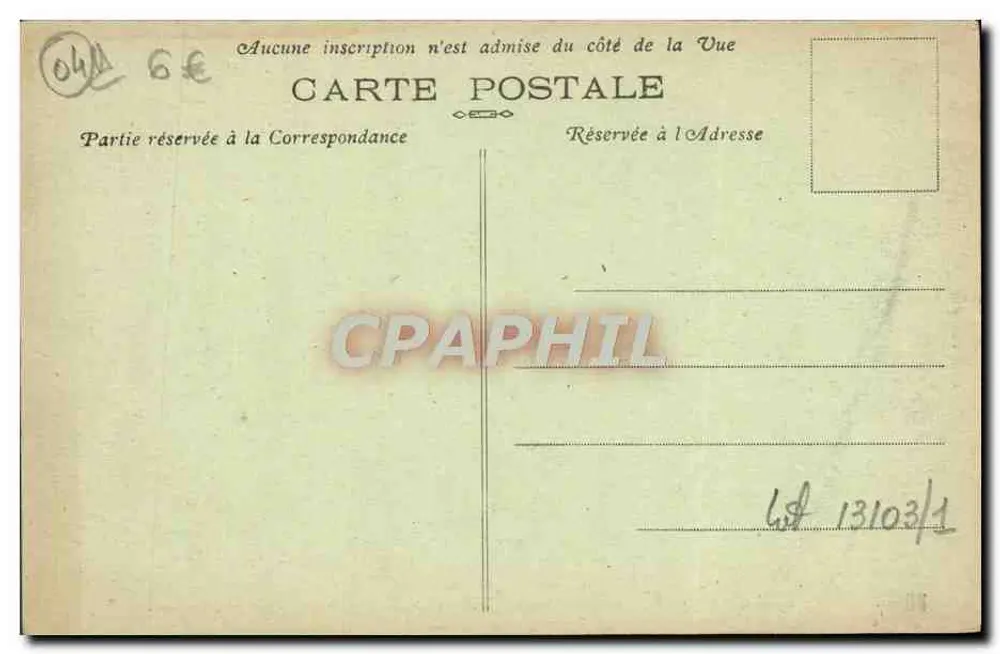 Digne-les-Bains — Tal der Thermalquellen und das Thermalbad — Edit. Vial, n°68 - Rückseite