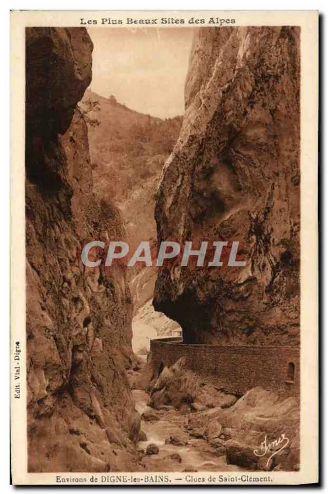 Canyon van Saint-Clément — Omgeving van Digne-les-Bains — Edit. Vial-Digne - Voorkant