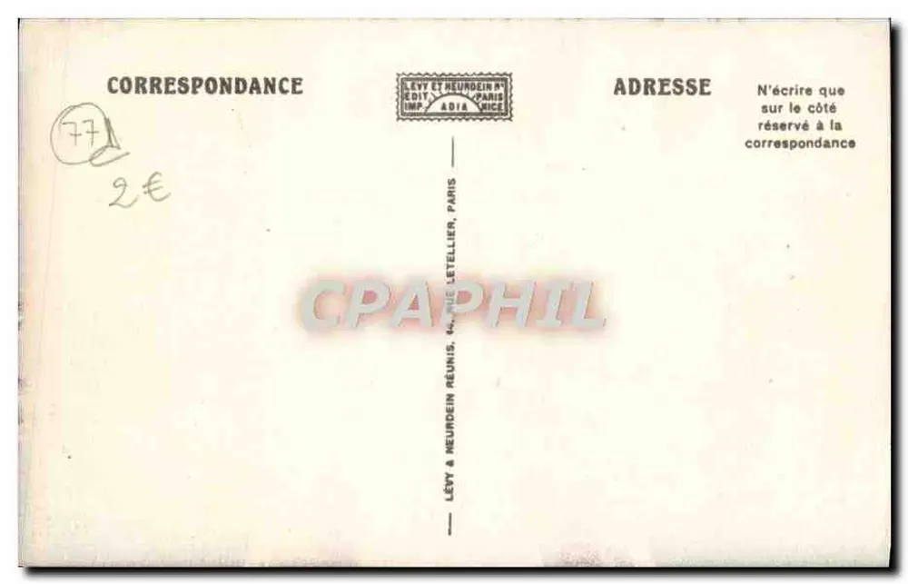 Meaux — A Catedral (Fachada Ocidental) — ND. - Verso