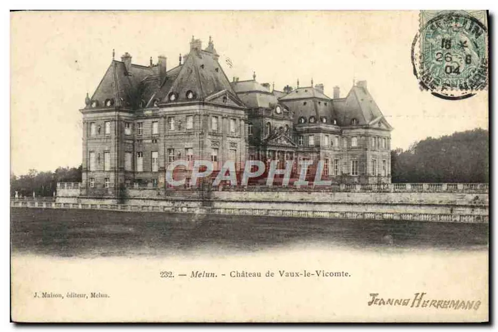 Mélun - Castelo de Vaux-le-Vicomte — J. Maison, editor, Mélun, n° 282 - Frente