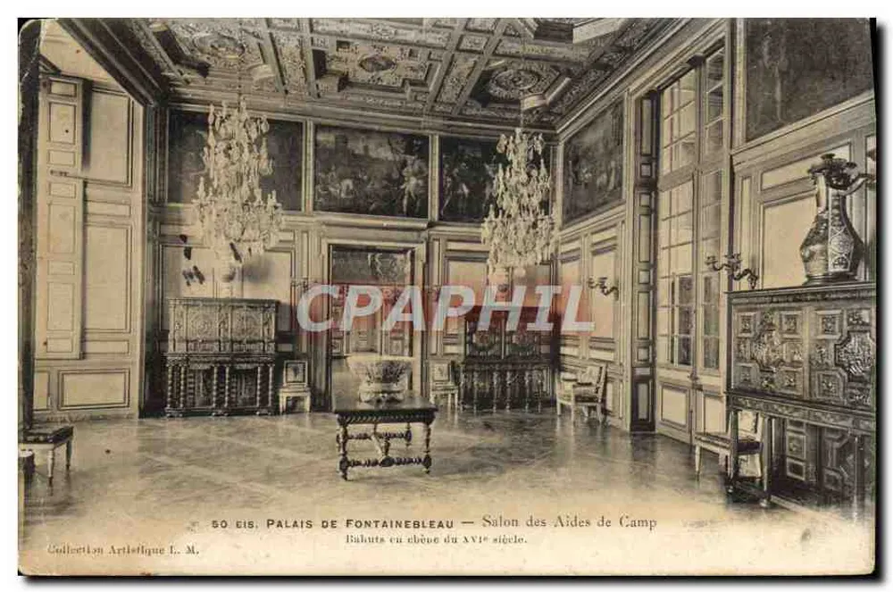Schloss Fontainebleau — Saal der Aides-de-Camp — Künstlerkollektion L. M. - Vorderseite