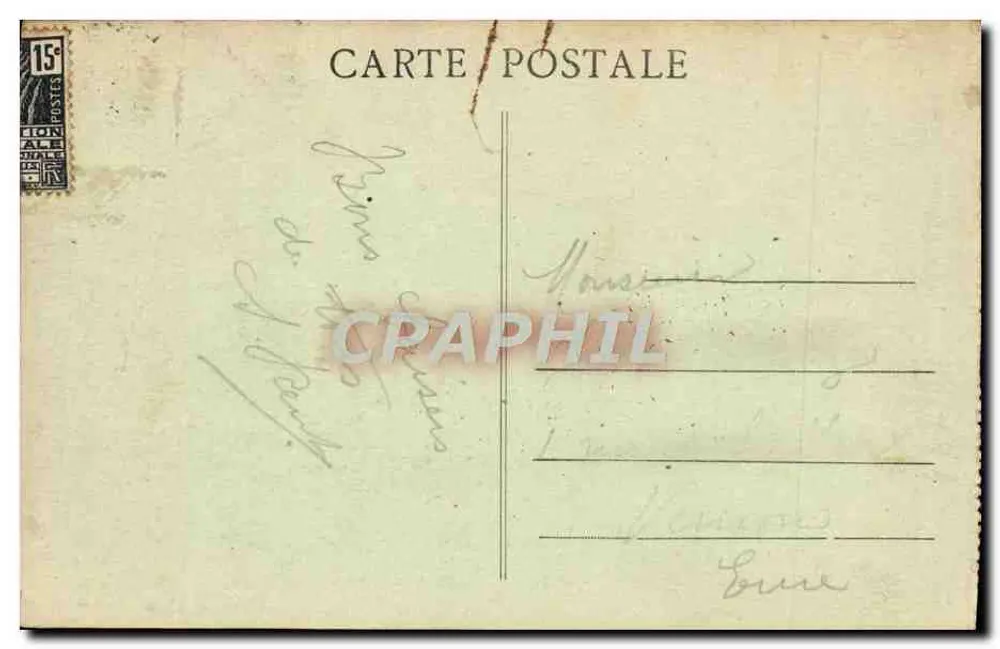 Floresta de Fontainebleau — Mesa do Grande Mestre — Editor Exposição Colonial 1925, n°114 - Verso