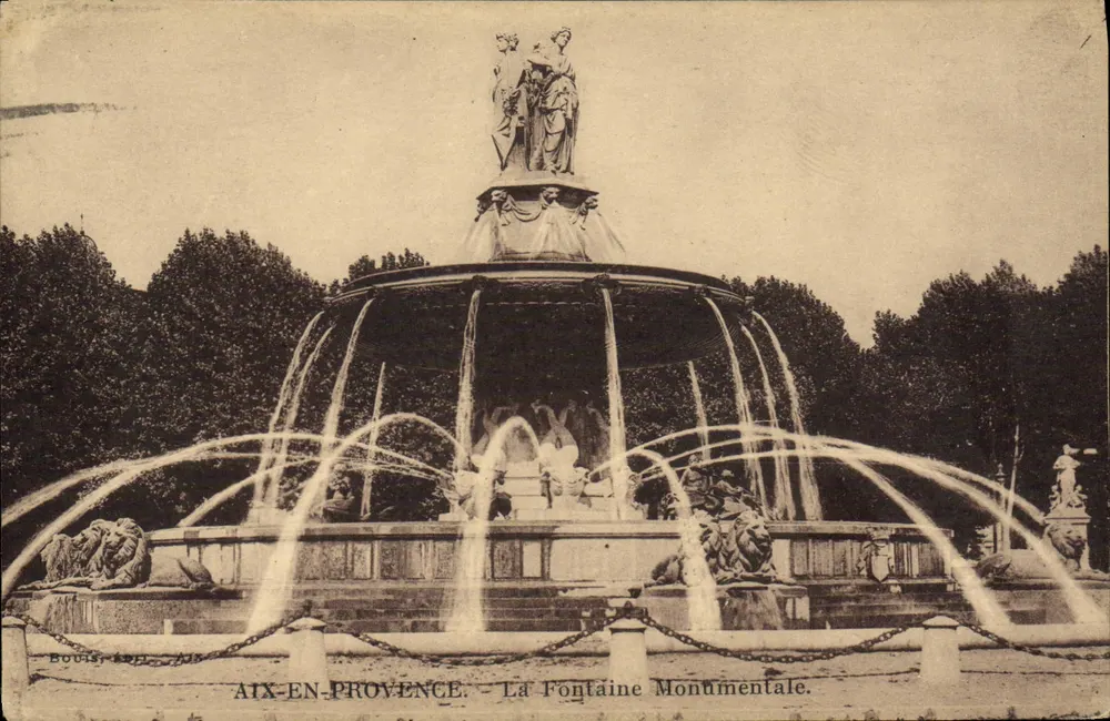 Aix-en-Provence — La Fontaine Monumentale — Bousis, Éd. Aix - Recto