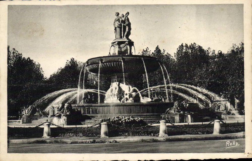 Aix-en-Provence — La Grande Fontaine — éditeur HELIO-LUXE - Vorderseite