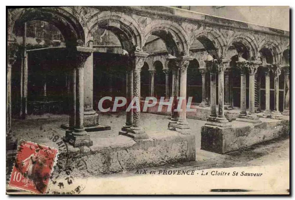 Aix en Provence - O Claustro de São Salvador — editor impressor Aix-en-Provence - Frente