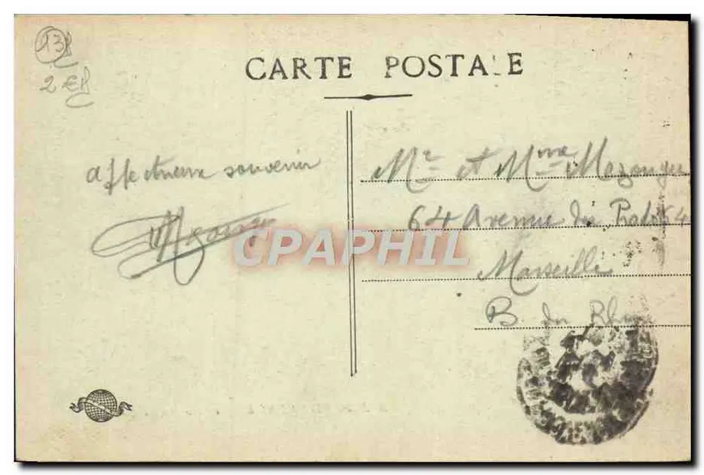Aix en Provence - O Claustro de São Salvador — editor impressor Aix-en-Provence - Verso