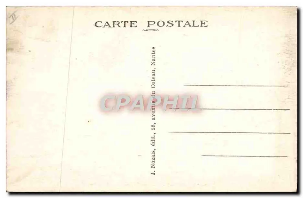Ile de Ré (Ch.-Inf.) — Le Bagne vu de la Mer — J. Nozais, Nantes - Verso