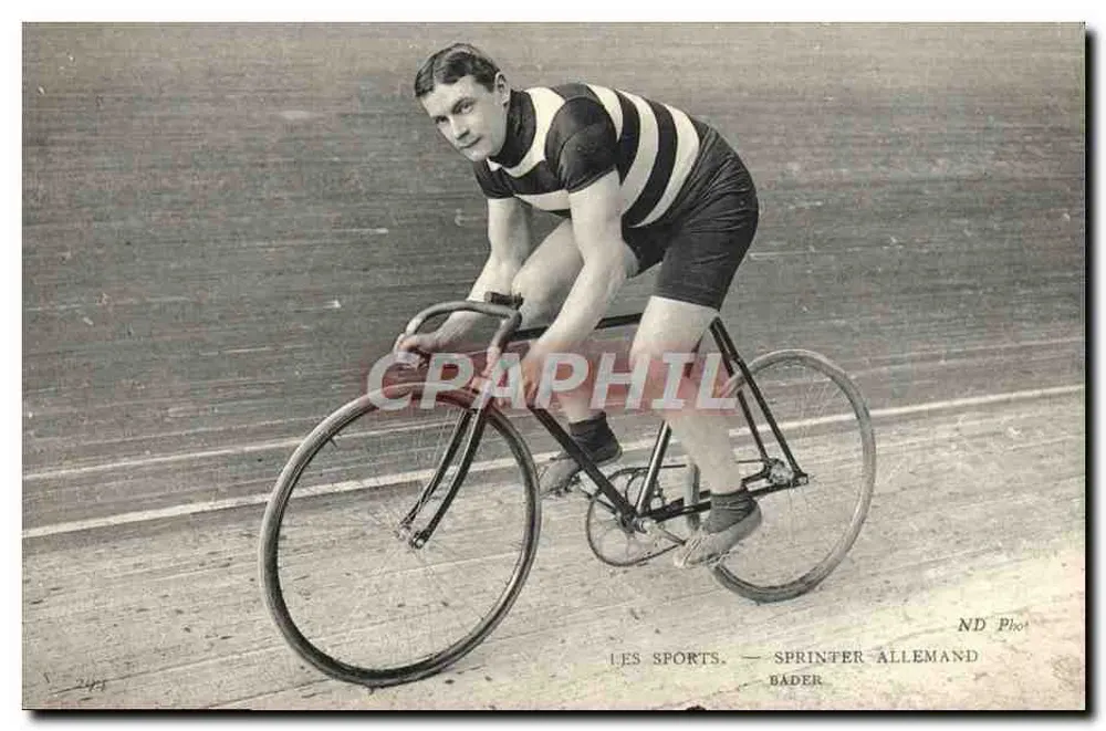 Ciclista alemão — Bäder — ND Phot - Frente