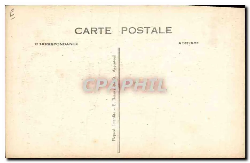 Gérard DEBAETS — Sieger des Critérium des Aiglons 1924 — Cliché Rol - Rückseite