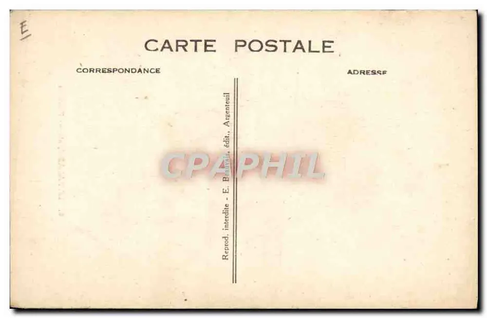 Lavalade, Franse fietsrijder — n°6 — E. Bastin, uitgever - Achterkant