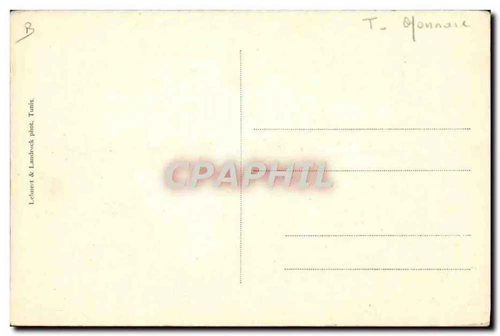 Geldwechsler — Tunis — Lelnet & Landock - Rückseite