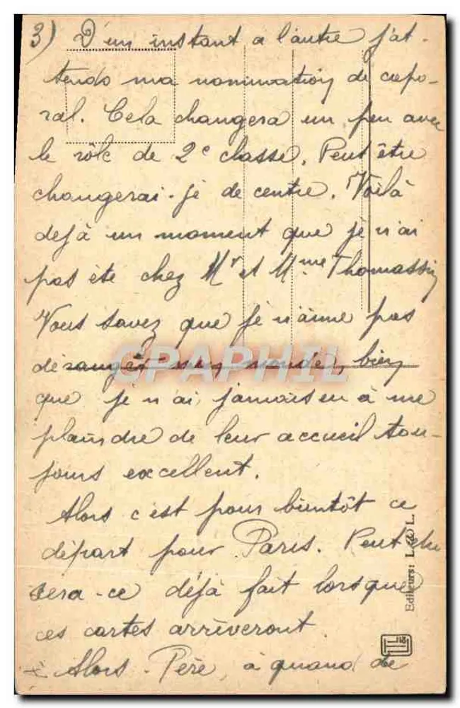 Alter Rabbi — Portrait — Verlag L. & C. L. n° 111 - Rückseite