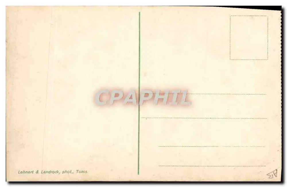 Der alte Rabbi — Portrait — Lehnhert & Landrock, Tunis, n°682 - Rückseite