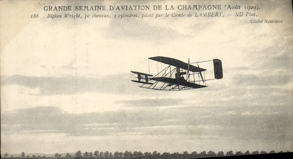 Grande Semaine d'Aviation de la Champagne — Avril 1909 — Cliché Neurdein - Recto