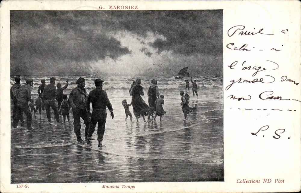 Mauvais Temps — G. Maroniez — Coleções ND Phot - Frente
