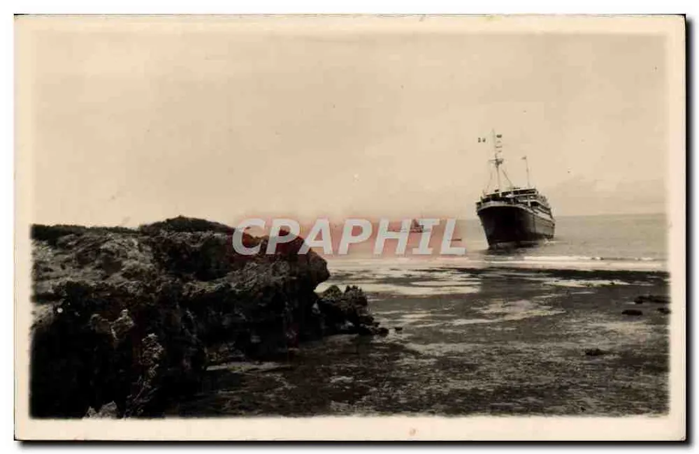 Navio no horizonte — paisagem costeira — editor desconhecido, n° de série 24 - Frente
