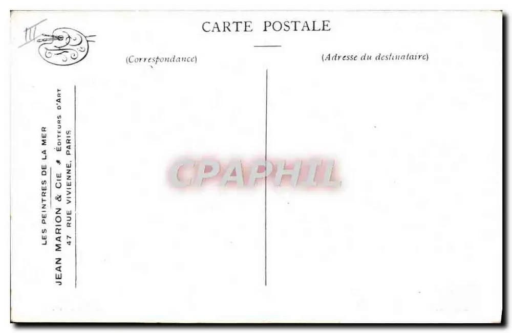 Barco encalhado — Série 8, No. 4 — Editor Jean Marion & Cie - Verso