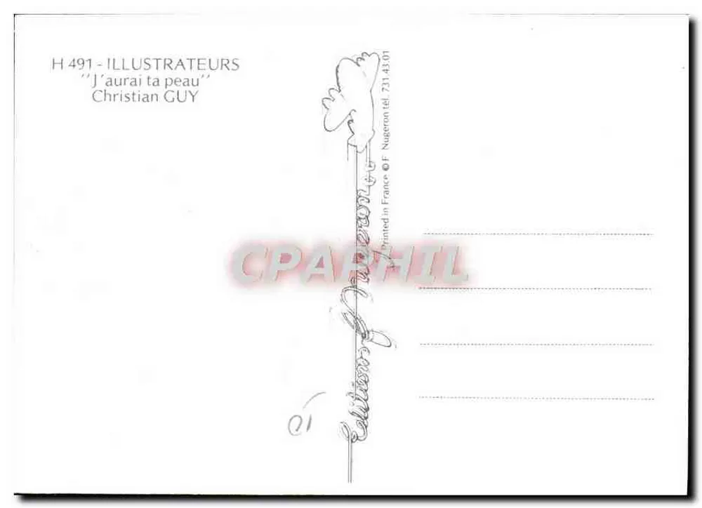 Ilustradores — J'aurai ta peau — Christian Guy - Verso
