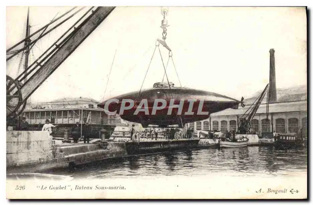 Le Goujbel, U-Boot — A. Bougault, Nr. 596 - Vorderseite