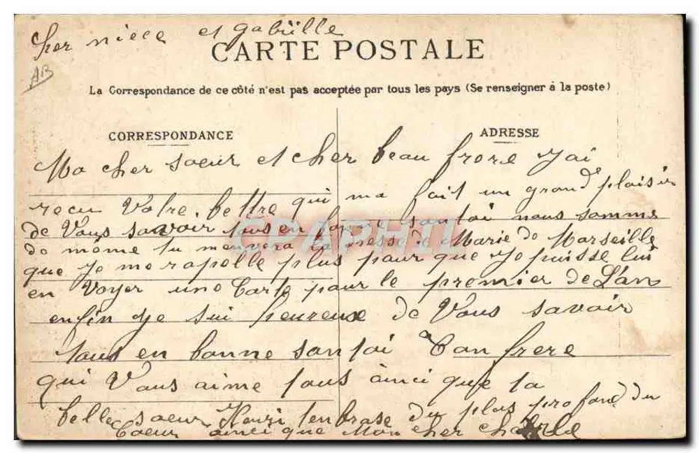 Gruppe von U-Booten, die sich zur Abfahrt bereiten — A. Bougault, n° 436 - Rückseite