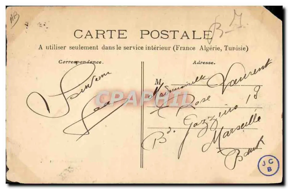 Submarino "Gymnote" — Marinha Militar Francesa — Coleção A. Coutrier - Verso