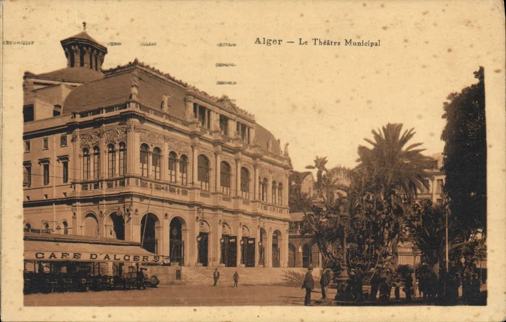 Alger — Le Théâtre Municipal — éditeur CAFE D'ALGERS - Frente