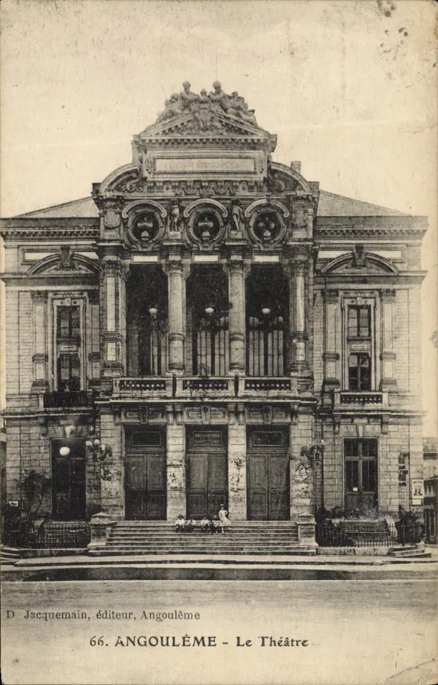 Angoulême - Het Theater — D. Jacquemain, uitgever, n°66 - Voorkant