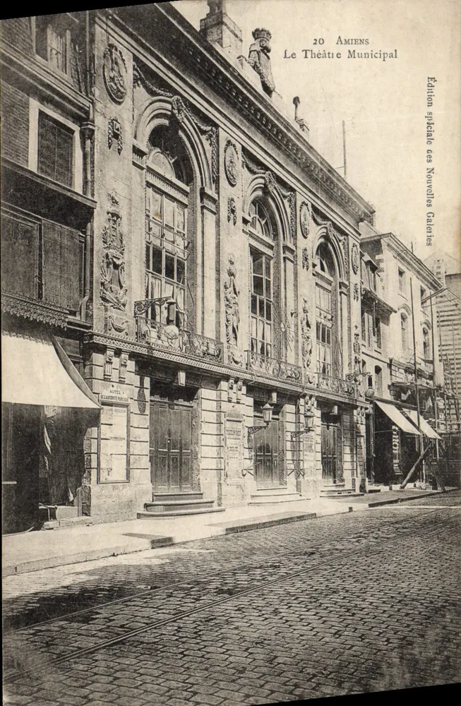 Amiens — A Vista do Teatro Municipal — Edição Especial das Novas Galerias - Frente